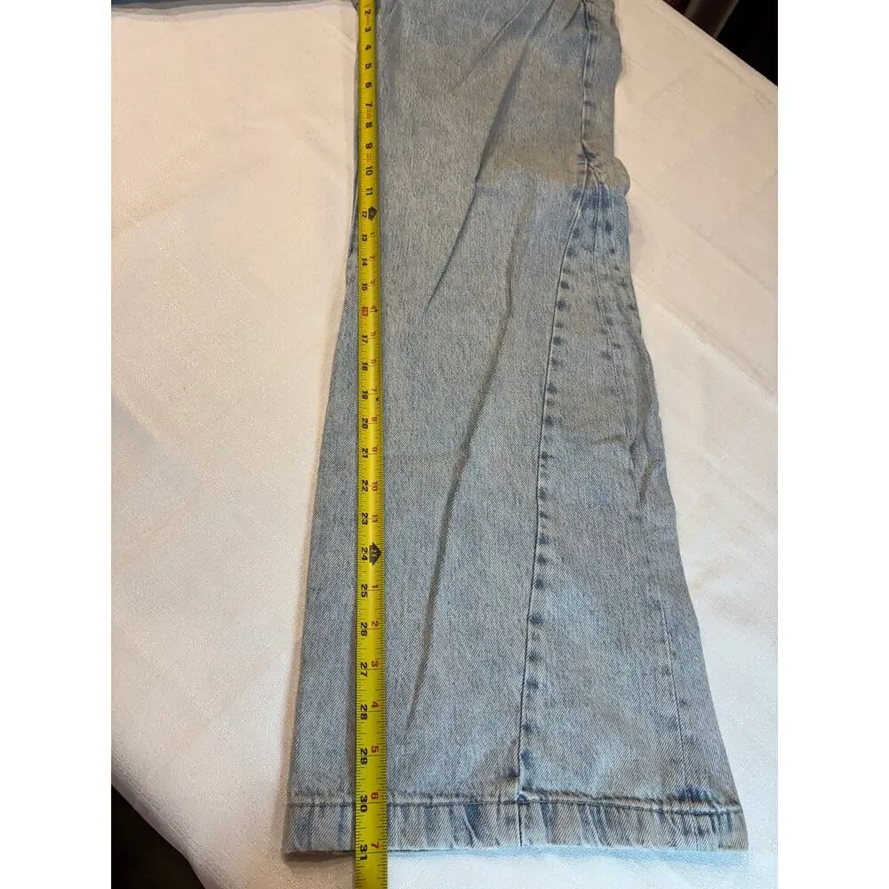 Frame Le Baggy Palazzo Jeans Light Wash Size 27 - Picture 8 of 11